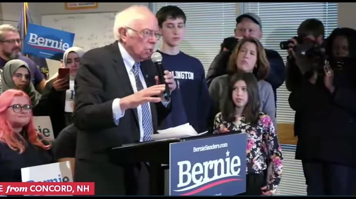 BERNIE SPEAKS TO VOLUNTEERS: CANVASS LAUNCH IN CON...