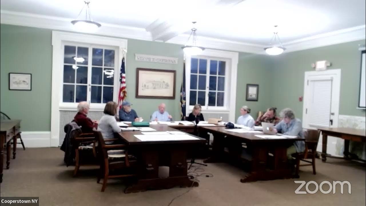 Village of Cooperstown NY Planning Board Meeting 2023/10/17 YouTube