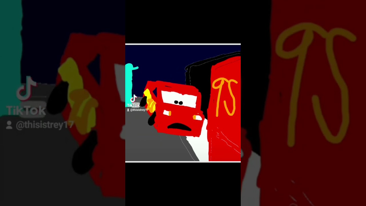 Lightning Mcqueen Crash Animation.