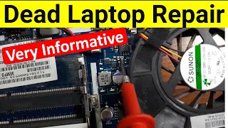 Complete dead motherboard repair course  short circuit repair