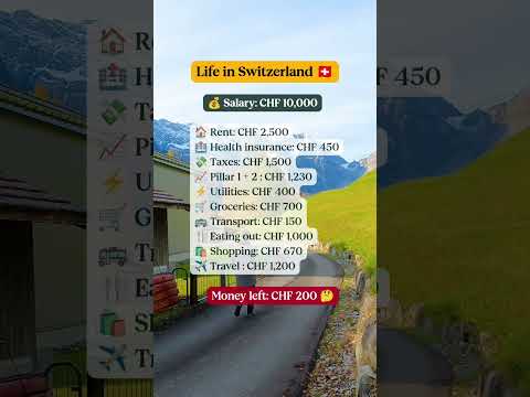 Life in Switzerland🇨🇭| Salary CHF 10,000