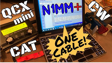 QCX-mini + CAT+ CW + N1MM logger: everything over ONE cable!