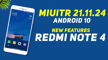 MIUITR 21.11.24 For Redmi Note 4 | Android 10 | SmoothUI | New Features