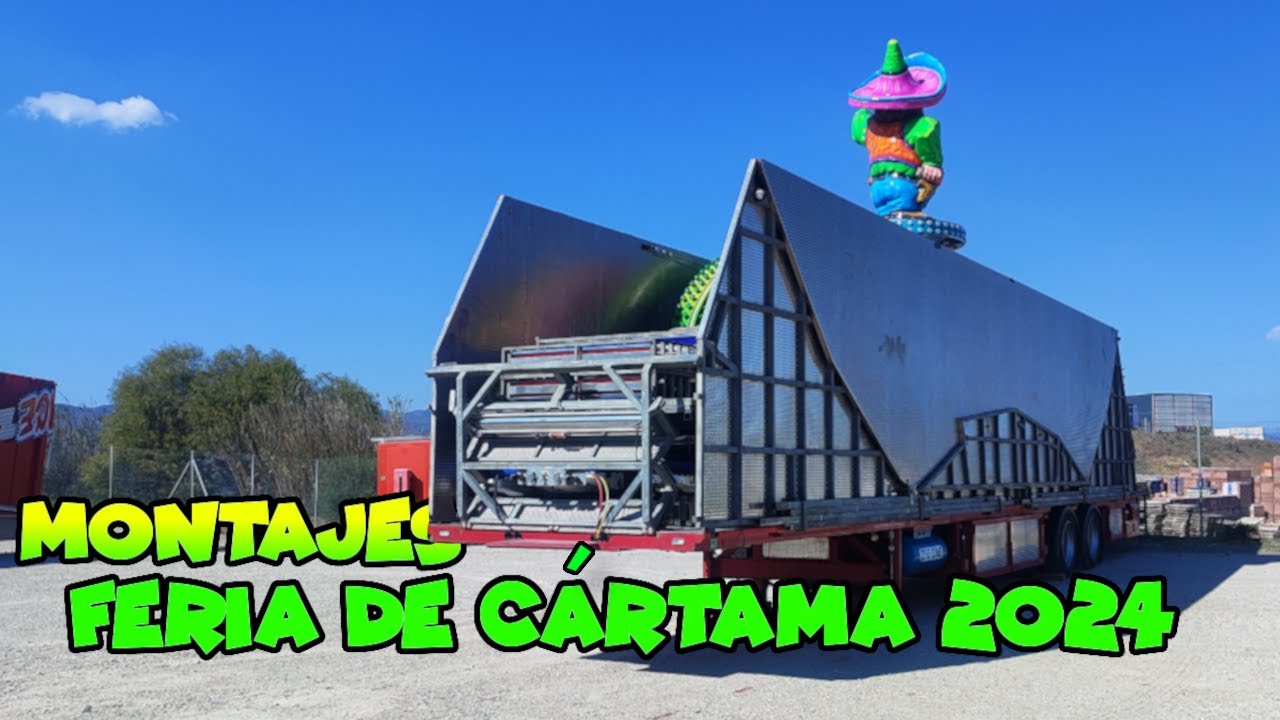 Montajes atracciones feria de Cártama 2024