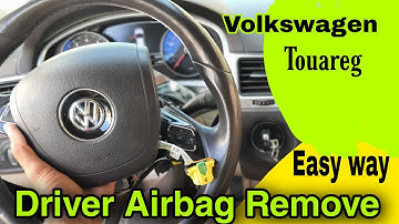 volkswagen driver airbag remove easy  way.