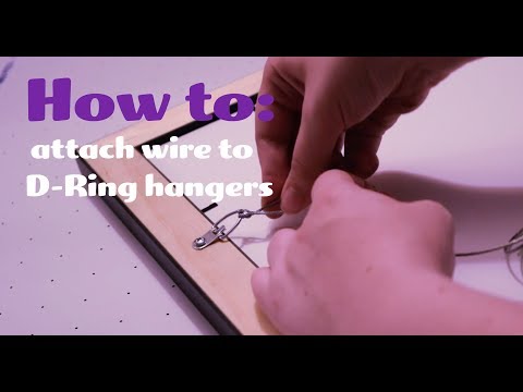 Framing Tutorial: Attaching Wire to the Back of a Frame