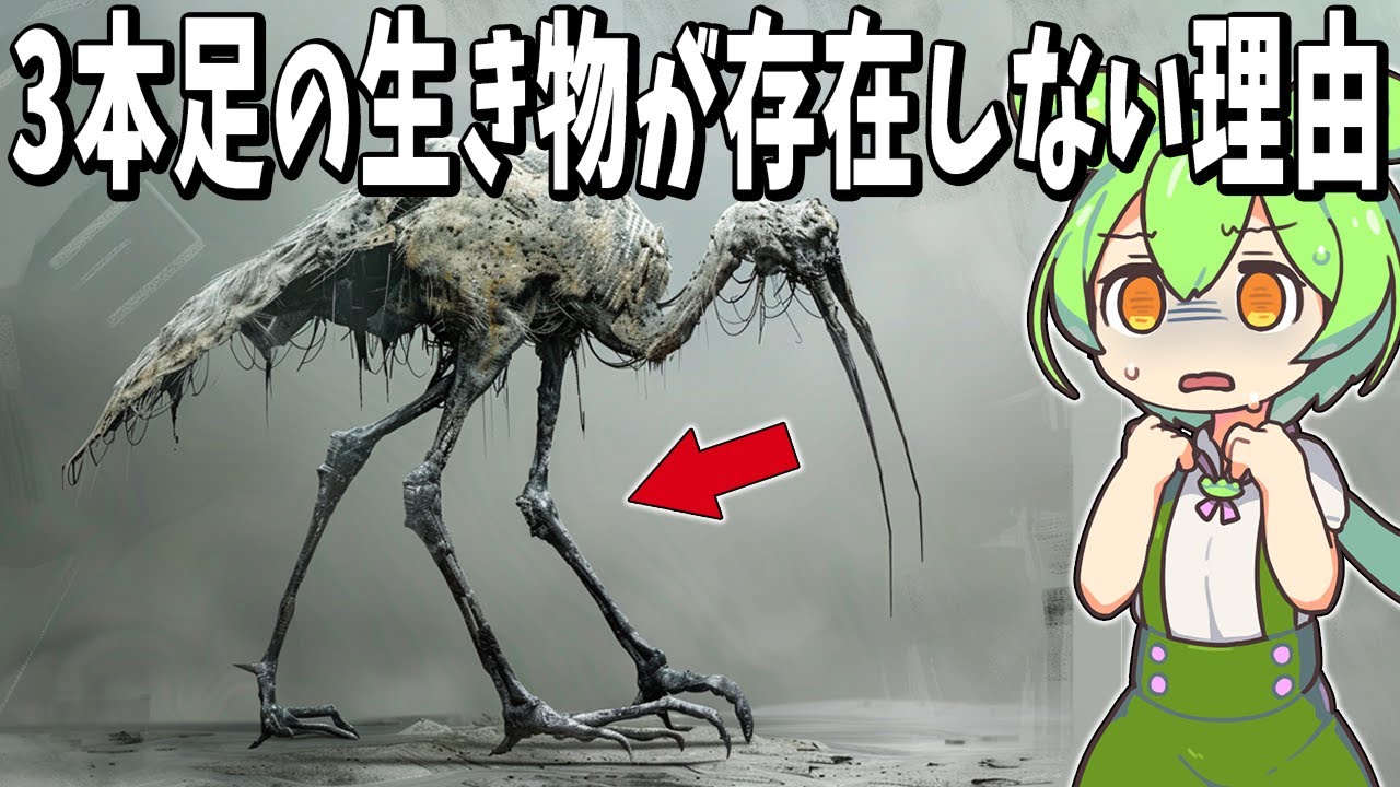 Why don't three-legged creatures exist? [Zundamon explanation