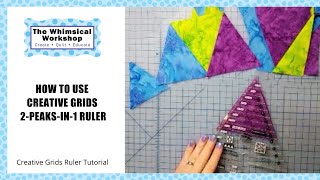 2 Peaks in 1 Triangle Ruler by Creative Grids