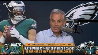 Colin Cowherd DEFENDS Jalen Hurts As UNDERRATED 👀 With Philadelphia Eagles | THE HERD REACTS | NFL