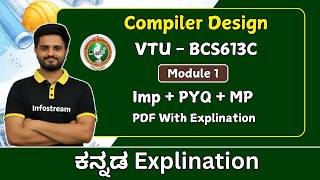 VTU - Compiler Design Full module 1 (Model paper + PYQ + IMP )
