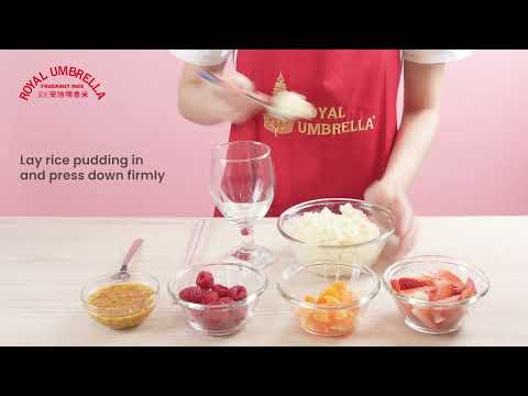 Royal Umbrella Fruity Rice Pudding