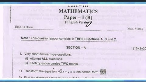 Ap Inter First year Maths1B 💯Pre-final 2024-25 | Ap Inter 1st year 💯V.imp Maths1B 🥳Paper 2025
