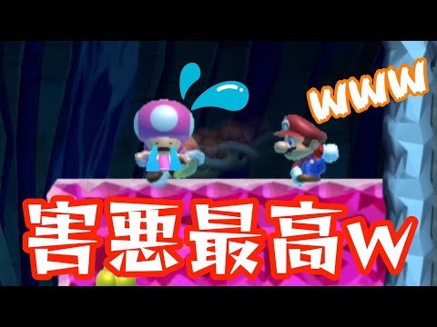 【配信切り抜き】害悪・煽り・残念プレイまとめ【マリオメーカー2／害悪みんバト】