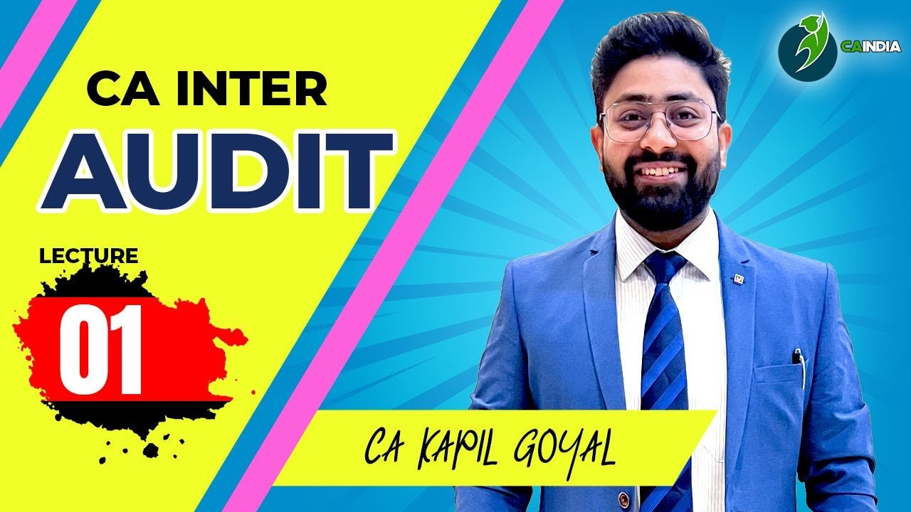 LEC 1- CA INTER AUDIT REGULAR COURSE FOR MAY 24 OMWARDS EXAMS 🙌 - YouTube
