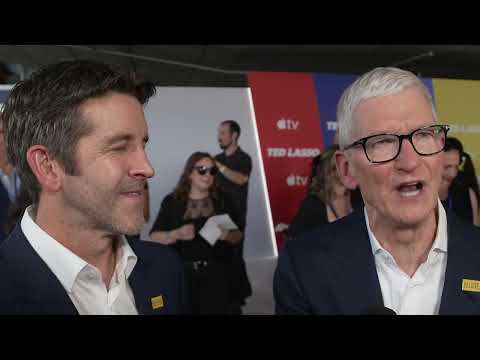Apple CEO Tim Cook Talks Ted Lasso Season 4 at the Premiere | ScreenSlam