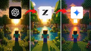 ChatGPT vs Gemini vs GLM 5.1: MINECRAFT no NAVEGADOR (resultado INSANO)