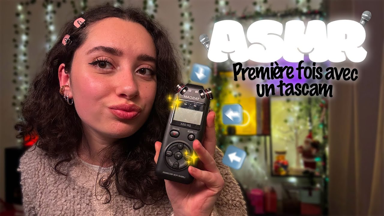🌙 ASMR FRANÇAIS : JE TESTE POUR LA PREMIÈRE FOIS LE TASCAM !! 🥹🎙️ (omg la révélation)