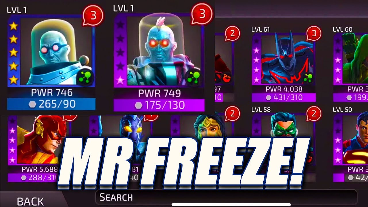 MR FREEZE LEGENDARY RANK UP! - DC Legends: Battle for Justice