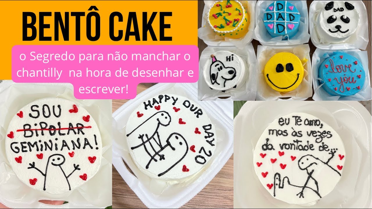 Estêncil Para Bentô Cake, Flork Cake, Meme Cake