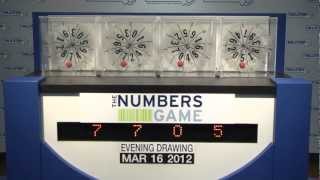 Evening Numbers Game Drawing: Friday, March 16, 2012
