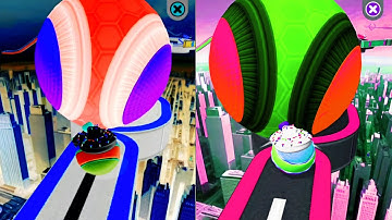 Going Balls Challenge: Reverse Night vs Normal Speedrun! iOS & Android Walkthrough #Gaming