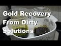 Gold Recovery From Dirty Solutions