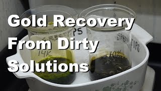 Gold Recovery From Dirty Solutions