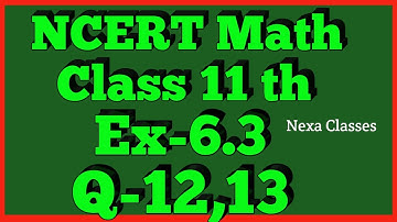 Class 11th,Ex-6.3,Q 12,13 ( Linear Inequalities ) Maths CBSE NCERT