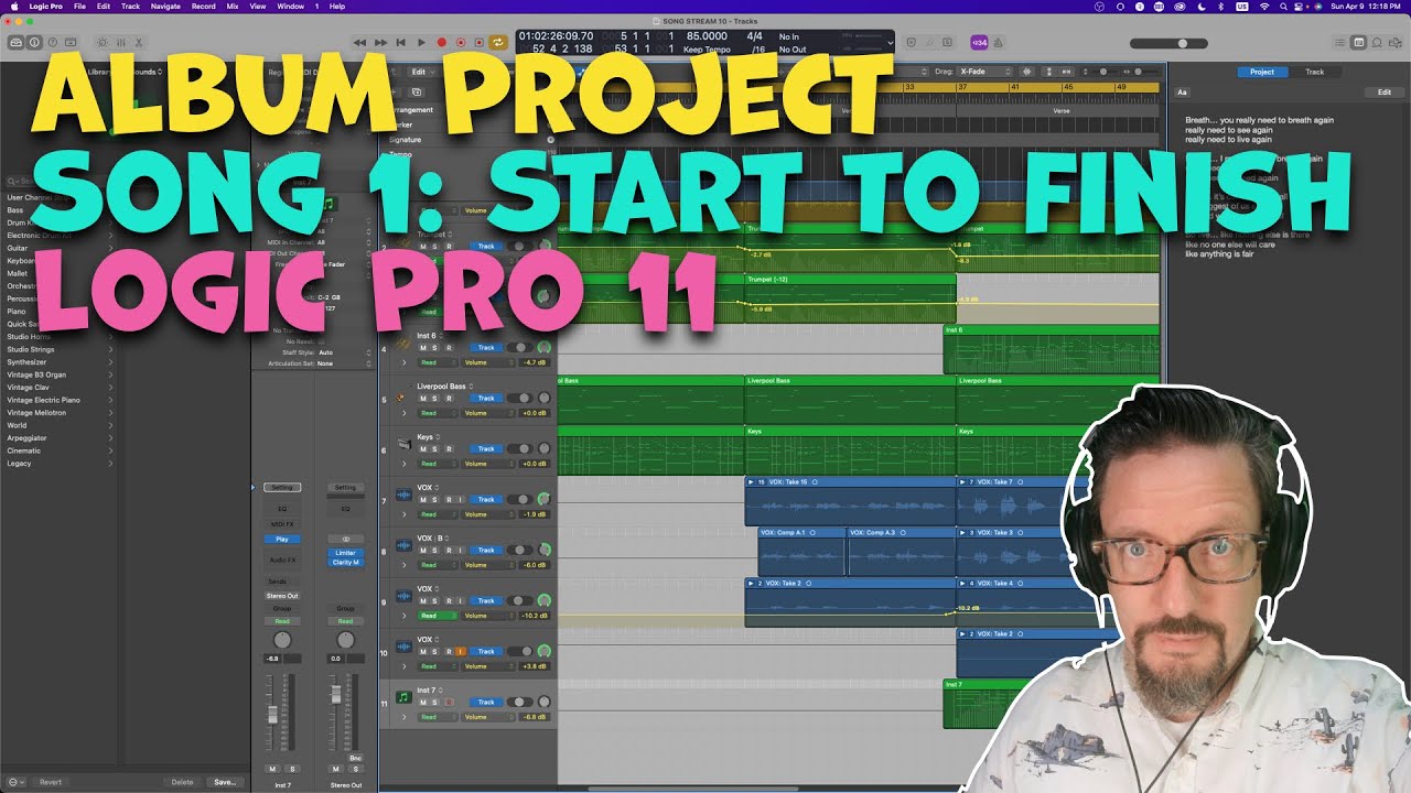 Project 01 Making an Entire Song! | Logic Pro Album Project #01 - YouTube