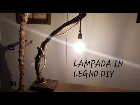 Video: Lampada in legno all'interno. Lampade in legno fatte in casa