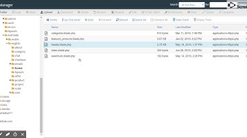 header.blade.php - cPanel File Manager v3