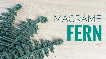 MACRAME | Fern Tutorial