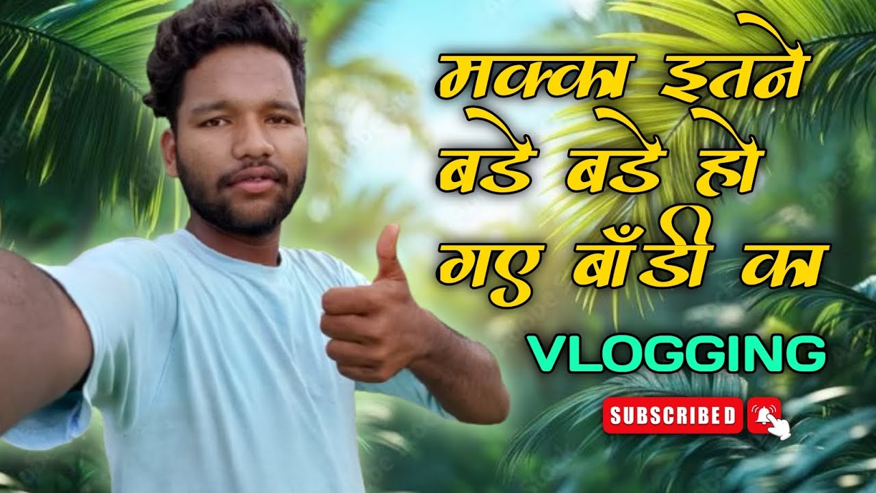 [VLOGGING]🌽 मक्का इतने बड़े बड़े हो गए बॉडी का || official Devendra ...