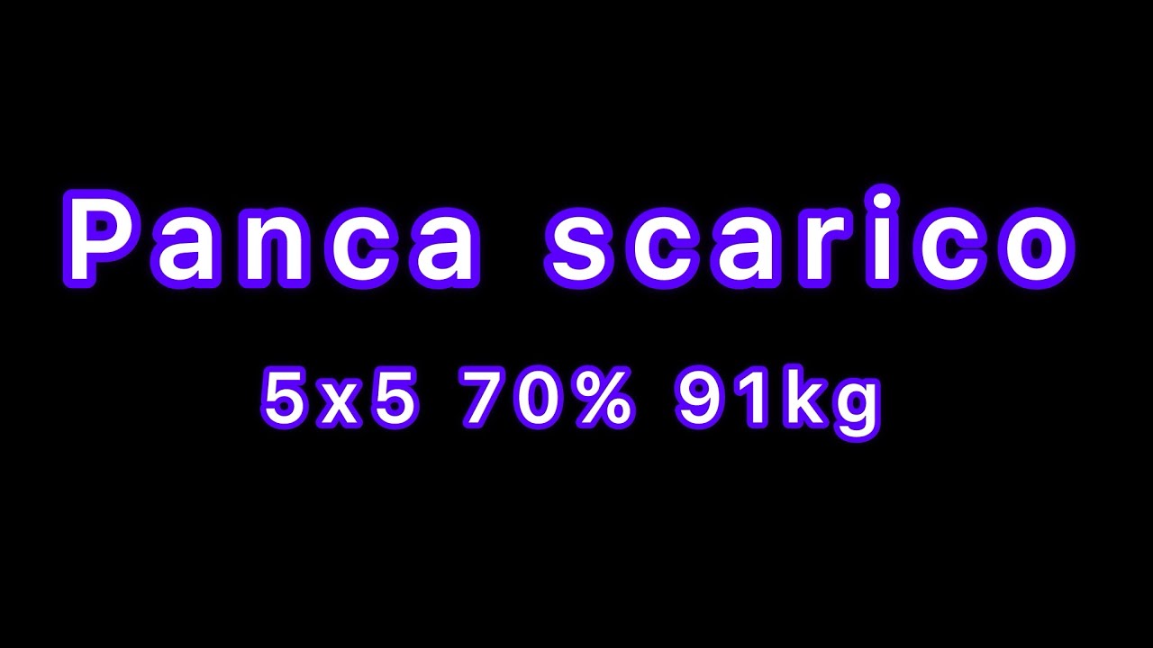 #342-Panca-scarico, 5x5 91 kg.