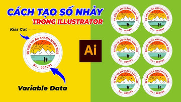 Cách tạo SỐ NHẢY trong illustrator VARIABLE DATA | Natuhai Store