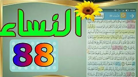 سورة النساء من مصحف الحفظ الميسر بالروابط اللفظية والمعنوية/ صفحة_٨٨