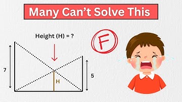 98% People Failed To Solve This Crazy Geometry Height Problem | Can You Solve It?