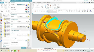 Bài 6 Lập trình gia công đi tinh thành  với phương pháp Contour Profile | NX CAM 4Axis