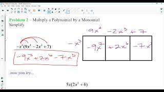 10-1 + 10-2 Notes: Multiplying Polynomials by Monomials