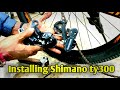 Derailleur installing shimano ty300gear adjustment gearrepair gearcycle mtb cycleservice cycle