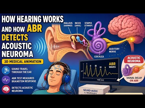 How Hearing Works and How ABR Detects Acoustic Neuroma | 3D Medical Animation