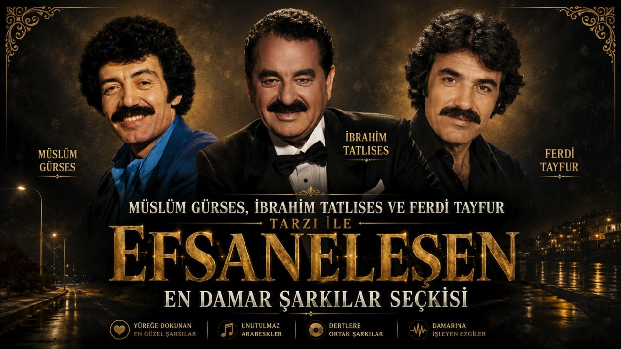 ⁣Müslüm Gürses, İbrahim Tatlıses ve Ferdi Tayfur Tarzı ile Efsaneleşen En Damar Şarkılar Seçkisi