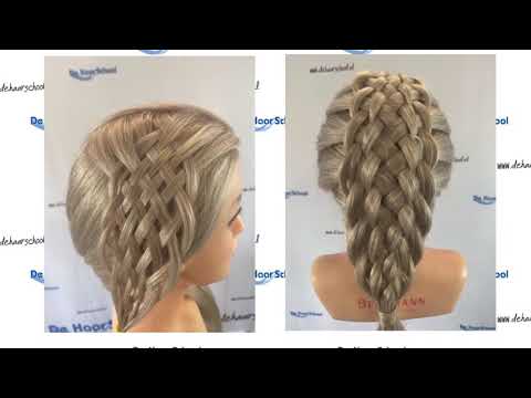 Vlecht met 9 strengen basis en op vlecht, 9 strand braid basic and Dutch braid