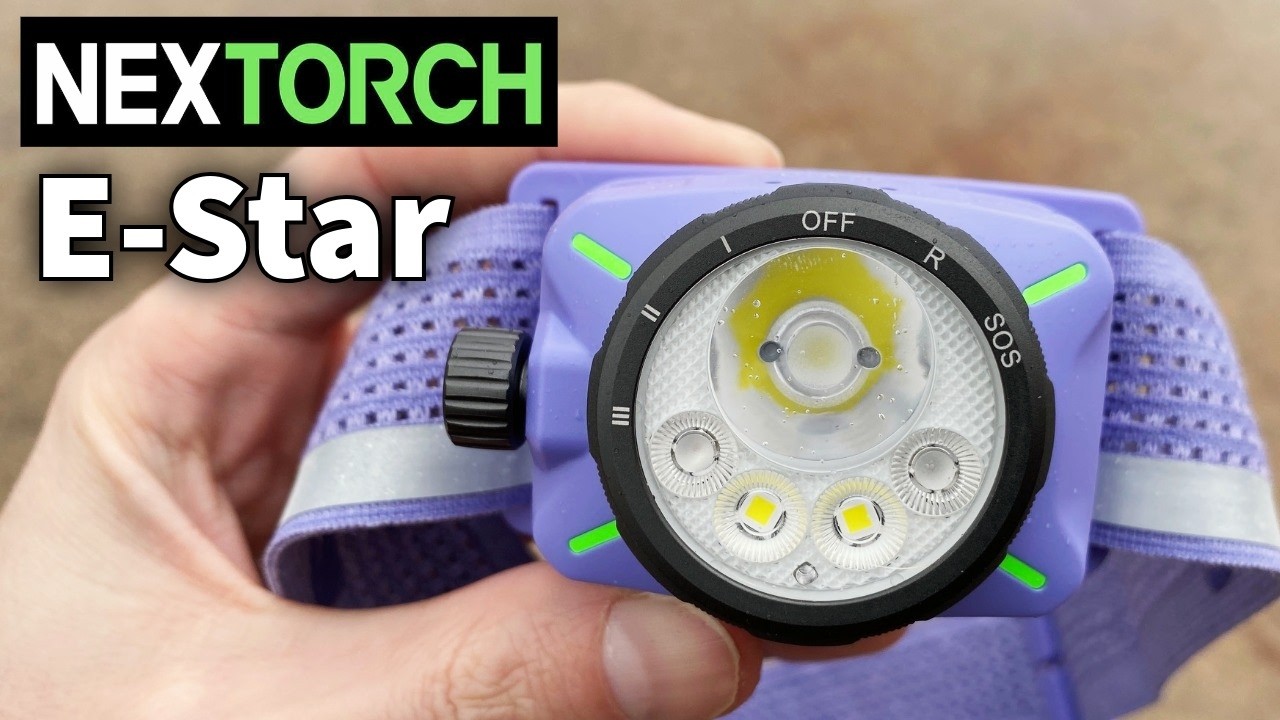 NEXTORCH eStar Headlamp - Bright, Lightweight, Dual-Fuel, and Easy to Use