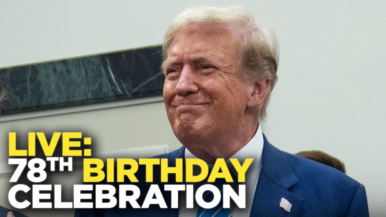 Watch live: Trump gives special address on 78th birthday