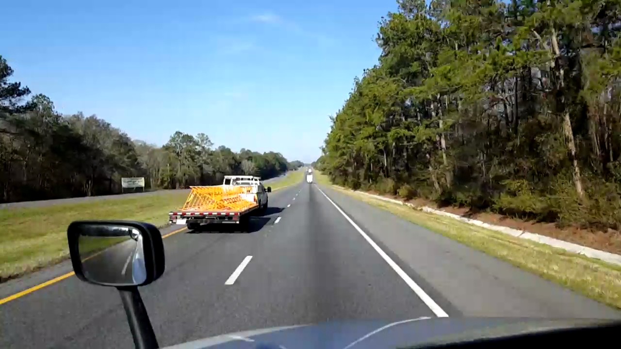 Bigrigtravels Live! Lake City to Jasper, Florida Interstate 75
