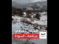 برد كثيف يغطي مرتفعات السودة