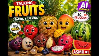 Talking Fruits Eating ASMR | Funny AI Fruit AnimationCute Talking Fruits Eating | AI Fruit Story