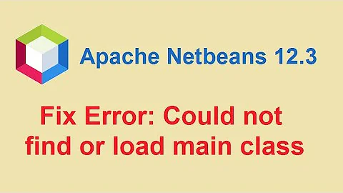 Netbeans 12.3: Could not find or load main class