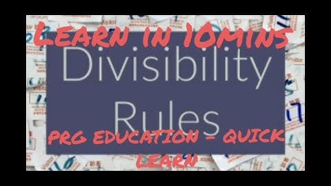 Divisibility Test or rules |Playing with Numbers |Class 8 | ICSE & CBSE |PRG EDUCATION |Pooja Gupta